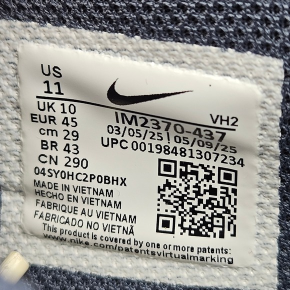 Nike Air Max Excee Shoes Men's Size 11 Thunder Blue Pale Ivory IM2370-437 New - Picture 6 of 7